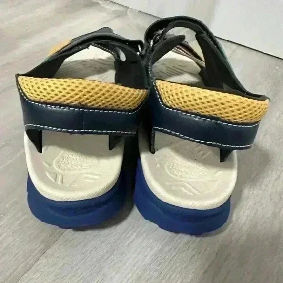 GAHO JUNIOR Sporty faux leather sandal, Blue size 2 - Picture 7 of 9